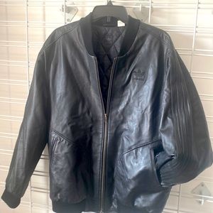 Adidas originals leather bomber